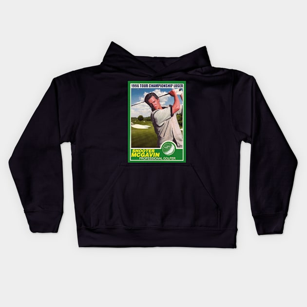 Shooter McGavin Retro 1996 Tour Championship Trading Card Kids Hoodie by darklordpug